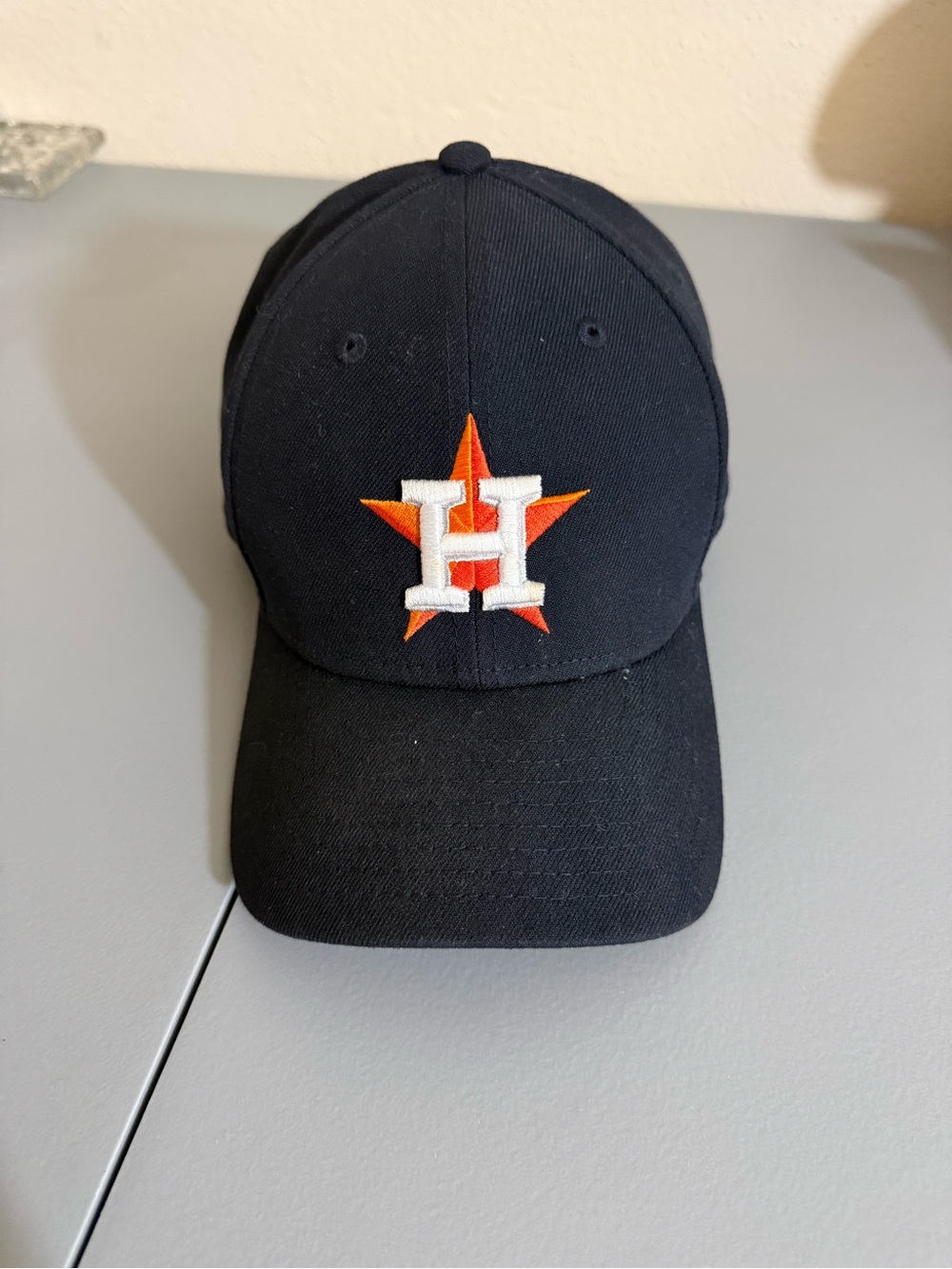 Preowned Houston Astros New Era 9Forty Adjustable Hat Cap Blue OSFM MLB Cap